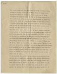 Moe Howard's 3pp. Story Outline: Moe, Larry & Curly Play Newspaper Reporters, With Curly Lapsing Into Forgetfulness Whenever He Sees Polka Dots -- Lot Also Includes 1pp. Partial Skit -- Very Good